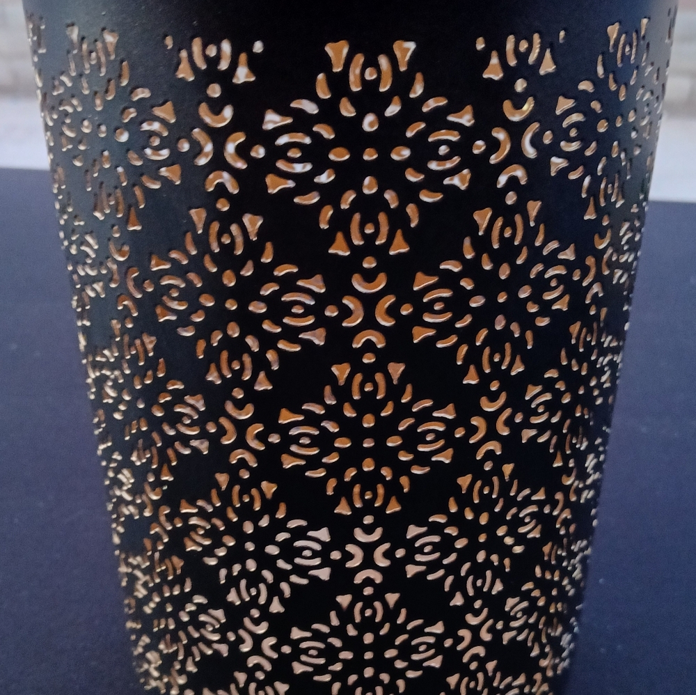 Hosley Diamond Cut Candle Holder - 8 Inch Tall - Reiki Decor
